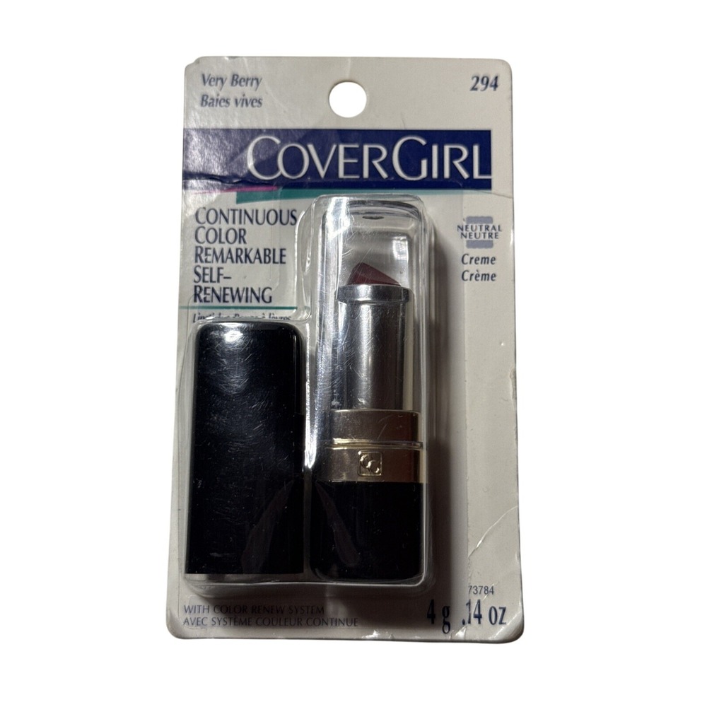 CoverGirl Continuous Color Remarkable Self-Renewing Lipstick, Very Berry